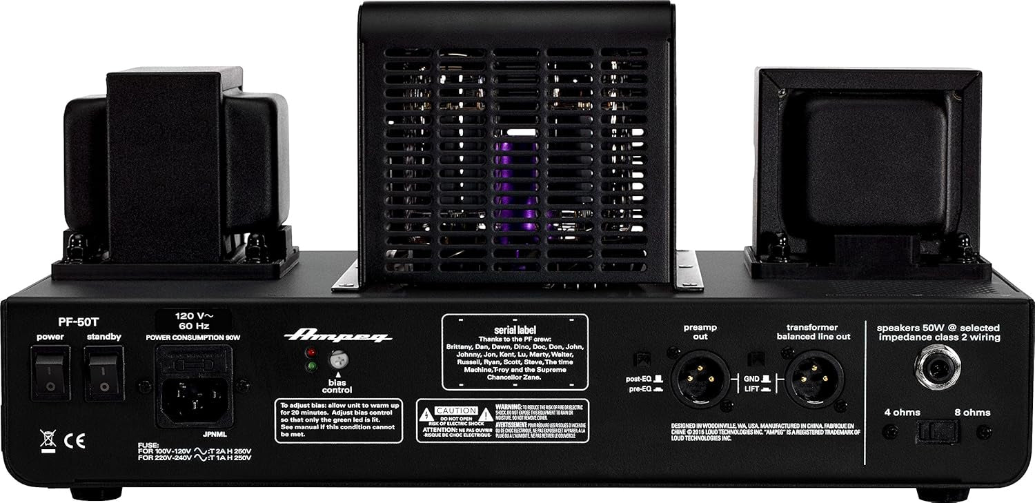 Ampeg PF50T Portaflex Series 50W Bass Head Amplifier (Certified Refurbished)