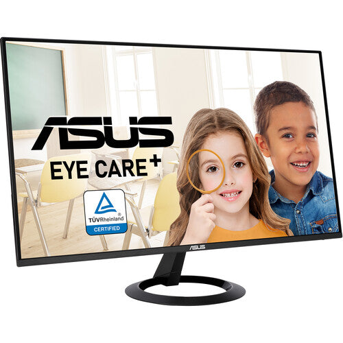 ASUS VZ27EHF Eye Care Gaming Monitor – 27 inch Full HD (1920 x 1080), IPS, Frameless, 100Hz, Adaptive-Sync, 1ms MPRT, HDMI, Low Blue Light, Flicker Free, Wall Mountable (Certified Refurbished)