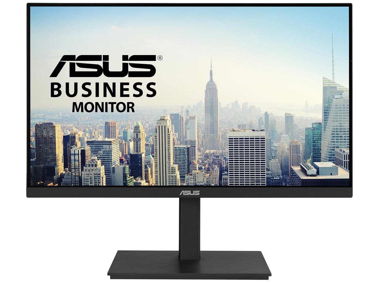 ASUS VA24ECPSN Docking Monitor – 23.8 inch, Full HD, IPS, Frameless, USB-C, RJ45, 75Hz, Adaptive-Sync, Stereo Speakers, Low Blue Light, Flicker Free, Ergonomic Design, Wall Mountable (Certified Refurbished)