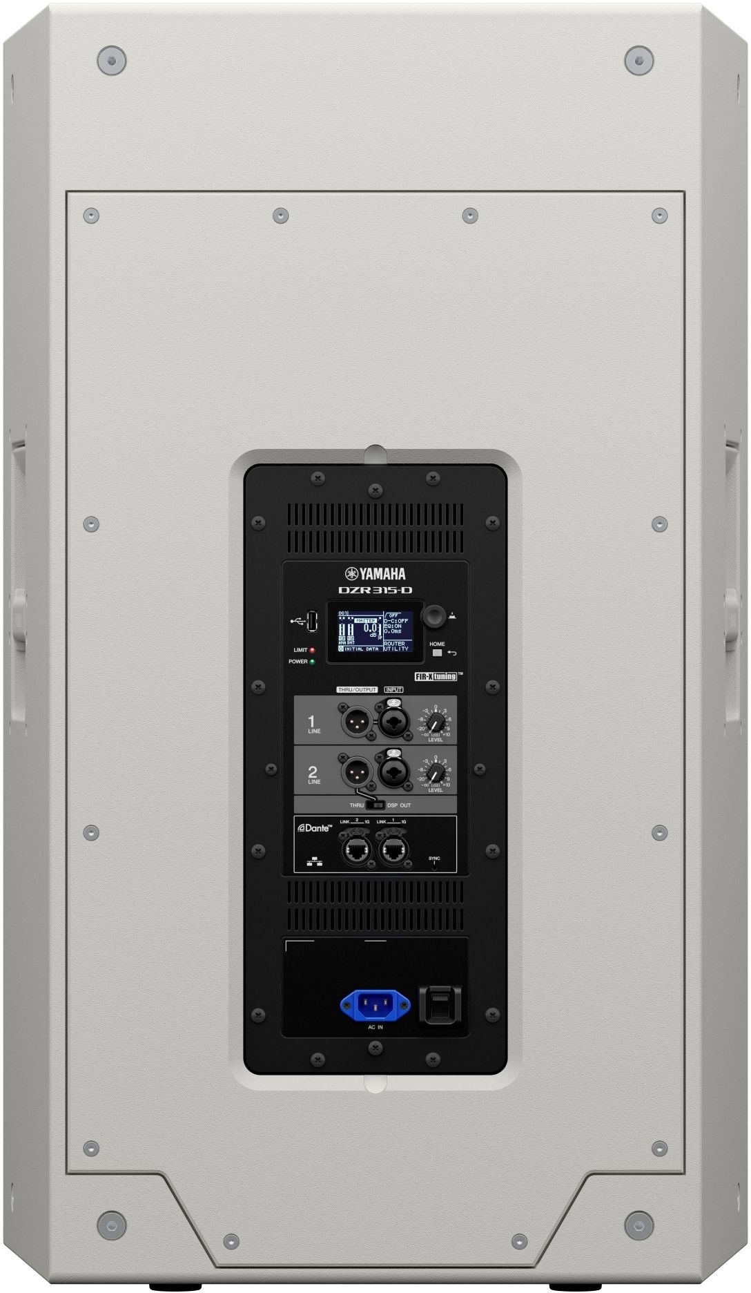 Yamaha DZR315-DW DZR Series Dante-Equipped 3-Way 2000W 15” Powered Loudspeaker 143dB (Certified Refurbished)