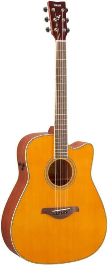 Yamaha FGC-TA Dreadnought Cutaway Transacoustic Guitar w/Chorus and Reverb (Certified Refurbished)