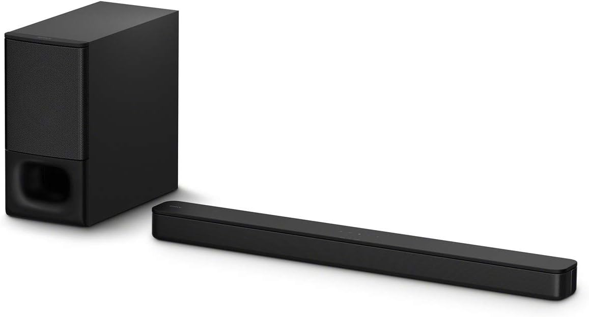 Sony HT-S350 Soundbar with Wireless Subwoofer: S350 2.1ch Sound Bar and Powerful Subwoofer - Home Theater Surround Sound Speaker System for TV - Bluetooth and HDMI Arc Compatible (Refurbished)