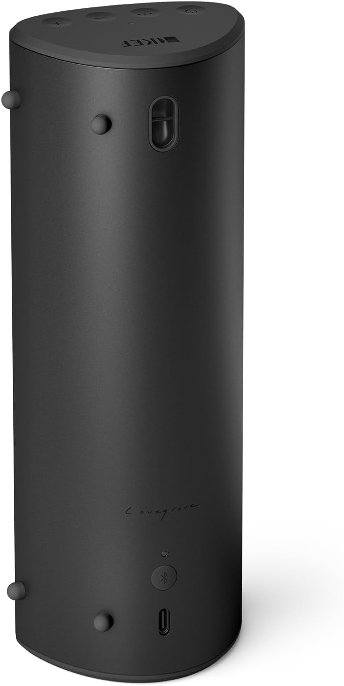 KEF Muo High-Fidelity Portable Speaker (Midnight Black) (Certified Refurbished)