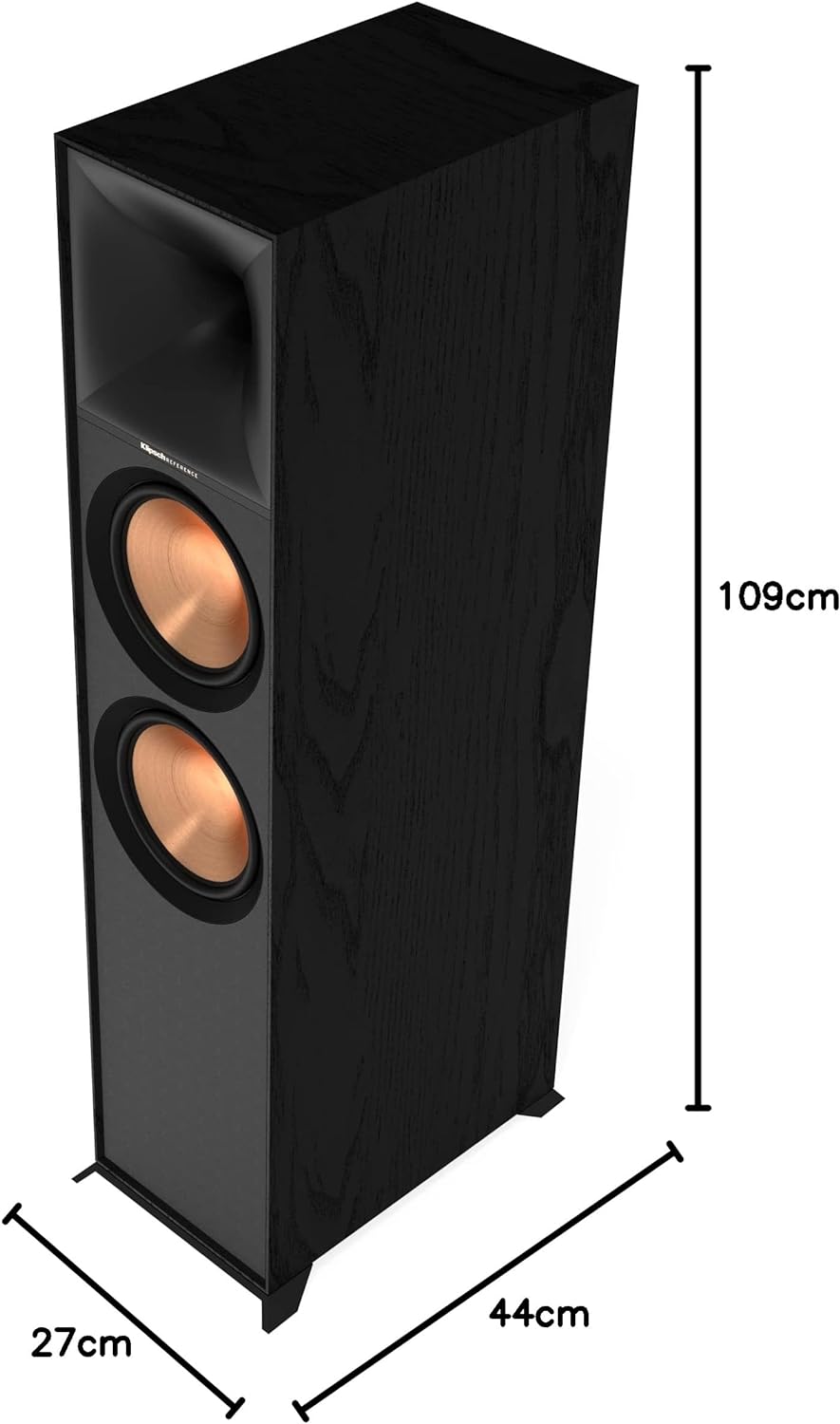 Klipsch R-800F Reference Dual 8" Floor Standing Speaker - Single (Certified Refurbished)