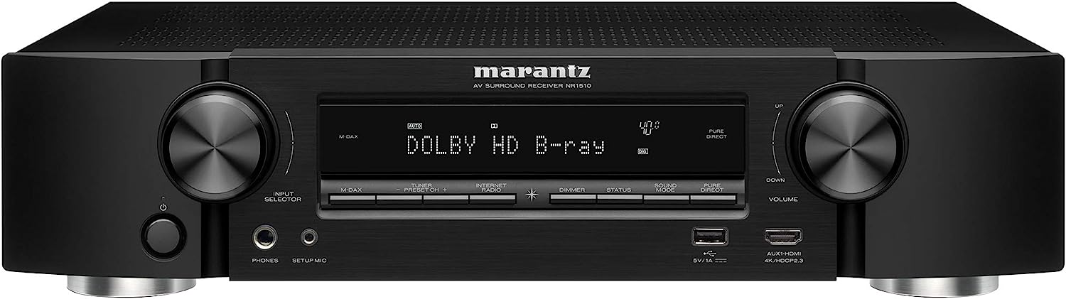 Marantz NR1510 UHD 5.2 Ch. AV Receiver – Slim (Certified Refurbished)