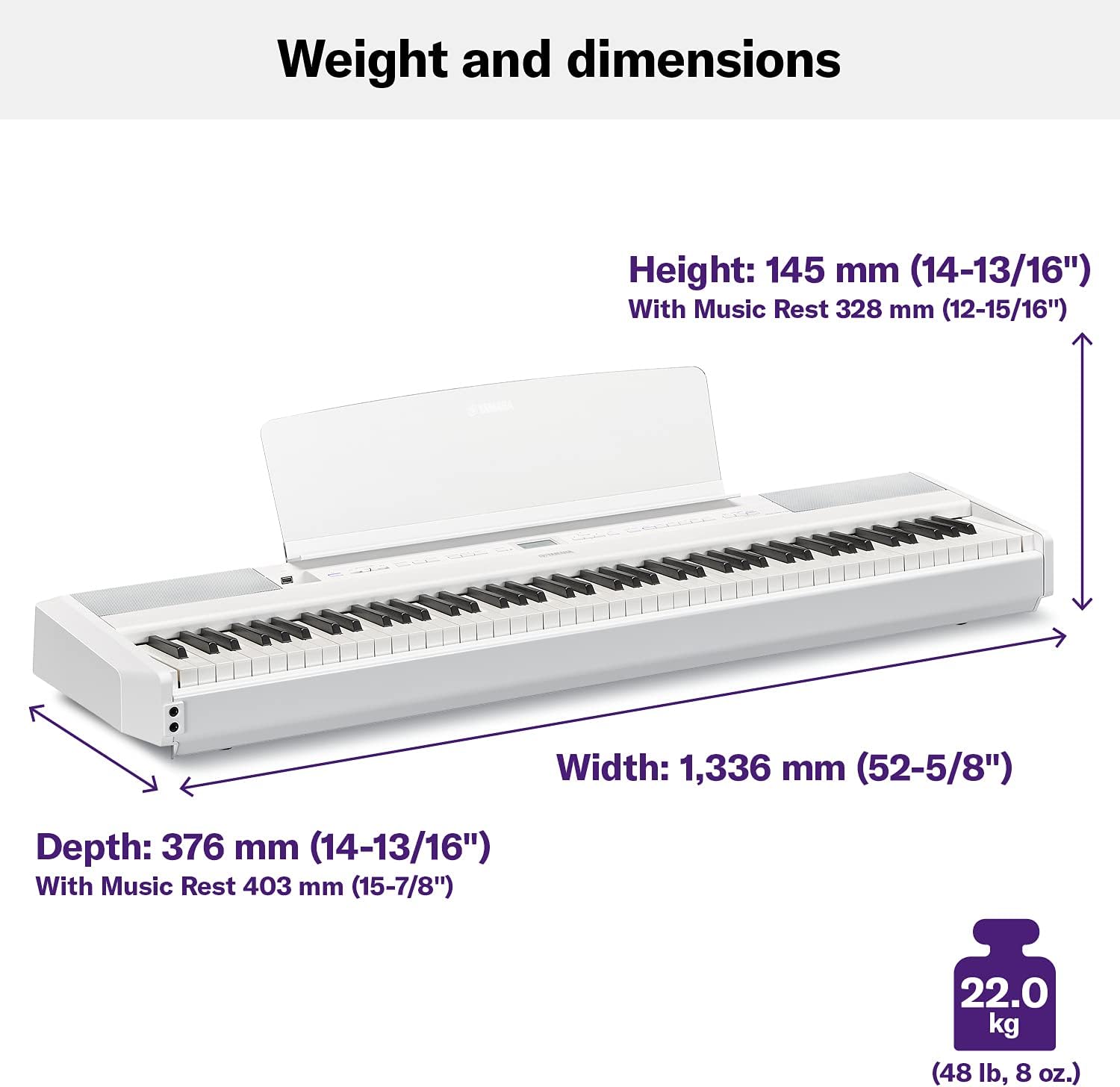 Yamaha P515 88-Key Weighted Action Digital Piano (Certified Refurbished)