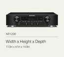 Marantz NR1200 SLIM 2-CHANNEL STEREO RECEIVER WITH HEOS® BUILT-IN (Certified Refurbished)