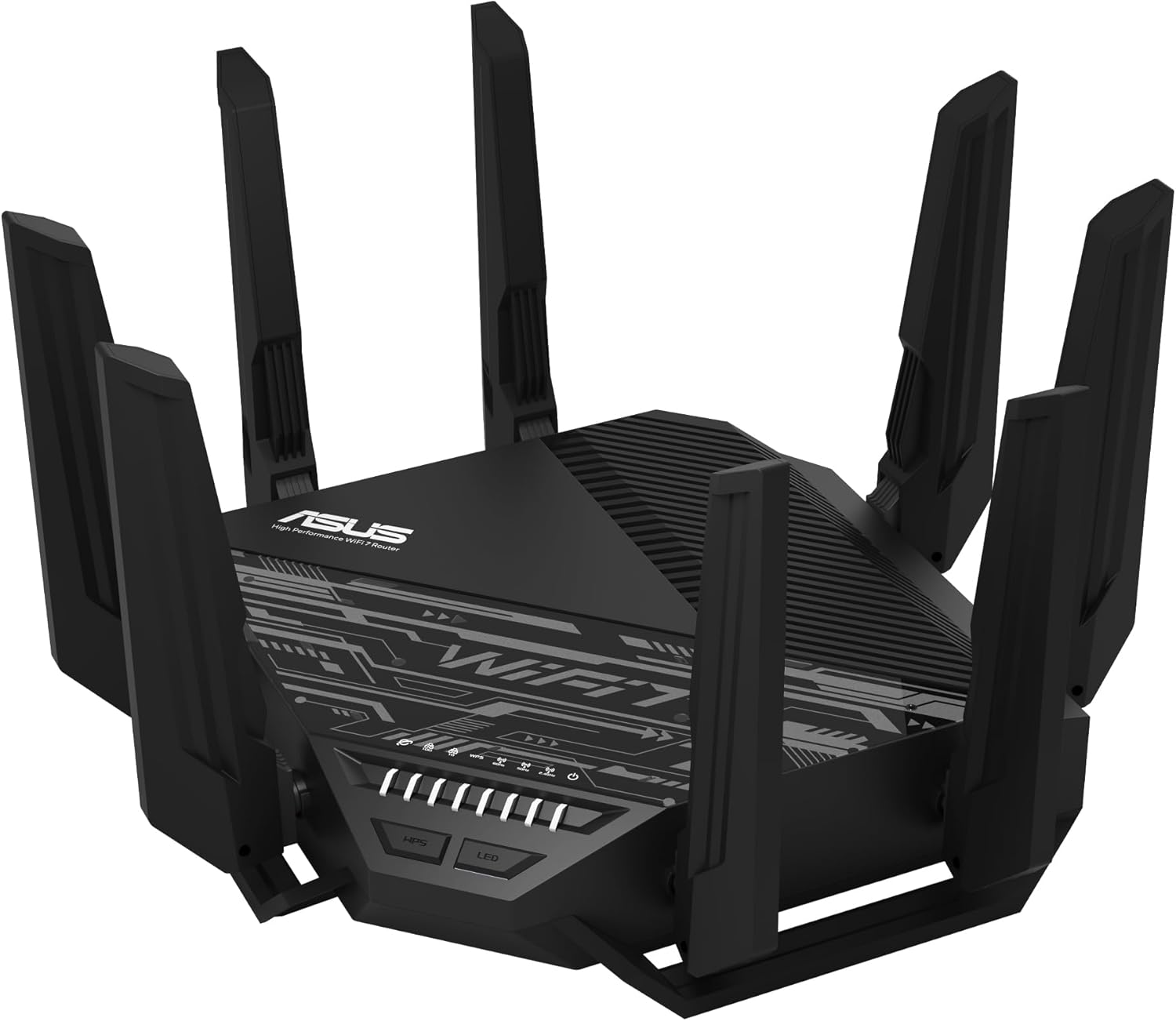 ASUS RT-BE96U(BE19000) Tri-Band WiFi 7 Extendable Router, Support New 320MHz Bandwidth, 4096-QAM, Multi-Link Operation, Dual 10G Ports, Backup WAN, Subscription-Free Network Security, AiMesh Support (Certified Refurbished)