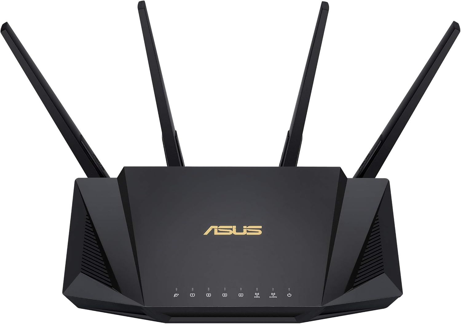 ASUS RT-AX58U Ultra-Fast Dual Band Gigabit Wireless Router - Next Gen WiFi 6, Adaptive QoS, and AiProtection by Trend Micro | 1x WAN, 4X 1G LAN, 1x USB 3.0 - AiMesh Compatible (certified Refurbished)