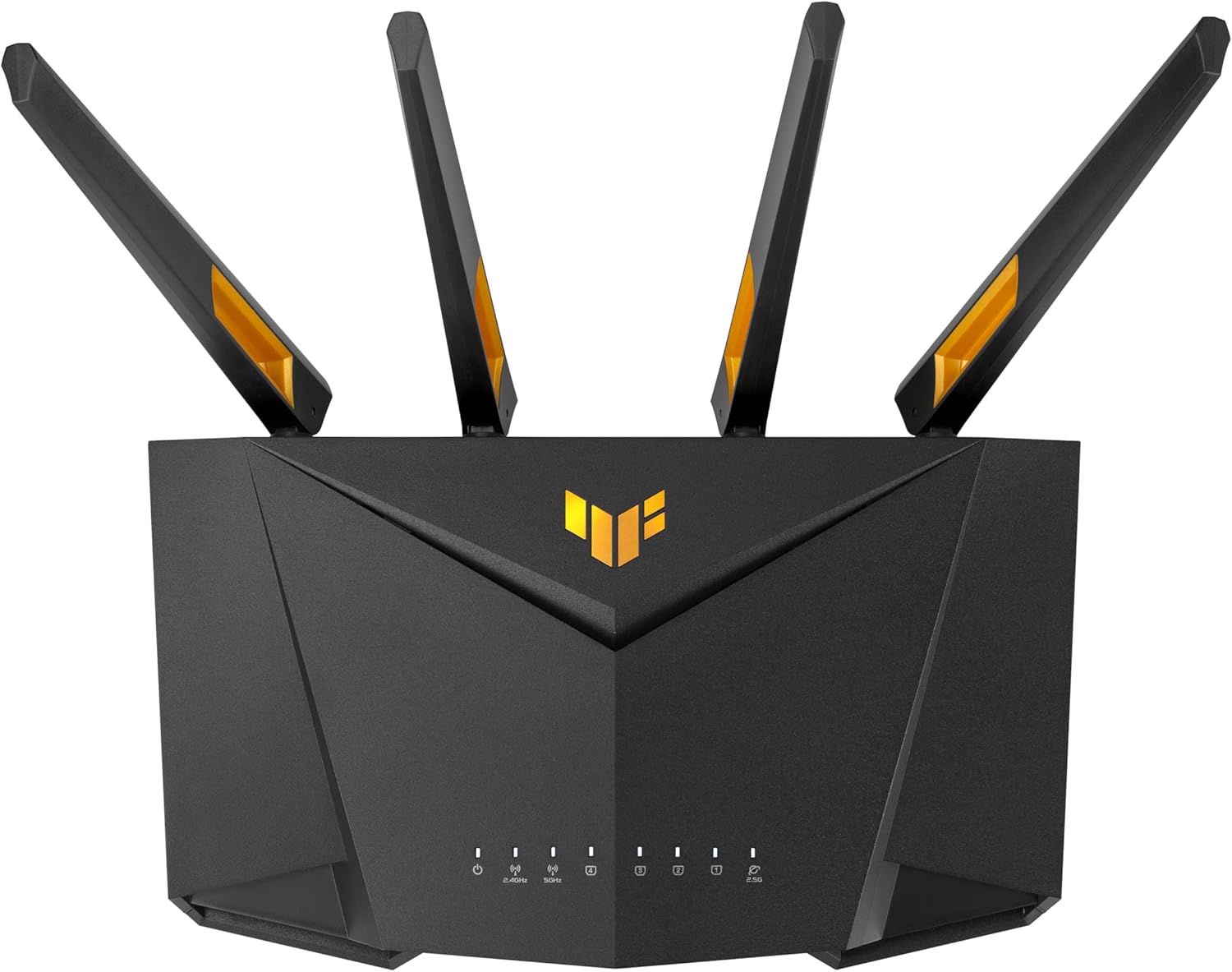 ASUS TUF Gaming WiFi 6 Router (TUF-AX4200) - Dedicated Gaming Port, Dual 2.5G Port, 3 Steps Port Forwarding, Extendable Router with AiMesh Technology, AiProtection Pro, VPN, Instant Guard (Certified Refurbished)