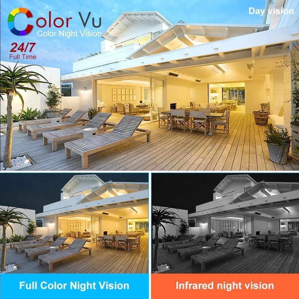 Hikvision DS-2CD2387G2P-LSU/SL 8MP ColorVu Turret Camera with Mic, Speaker & Strobe (4mm) (Certified Refurbished)