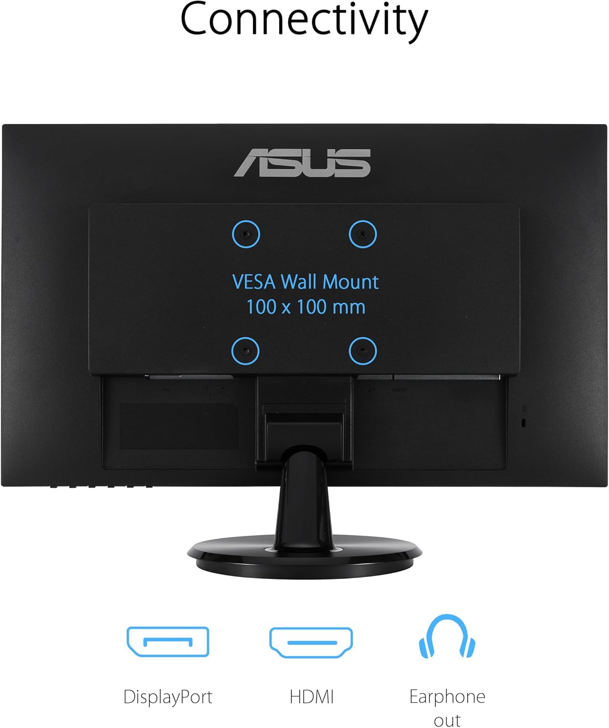 ASUS 24” (23.8-inch viewable) 1080P Eye Care Monitor (VA24DQF) - IPS, Full HD, Frameless, 100Hz, 1ms, Adaptive-Sync, for Working and Gaming, Low Blue Light, Flicker Free, DisplayPort (Certified Refurbished)