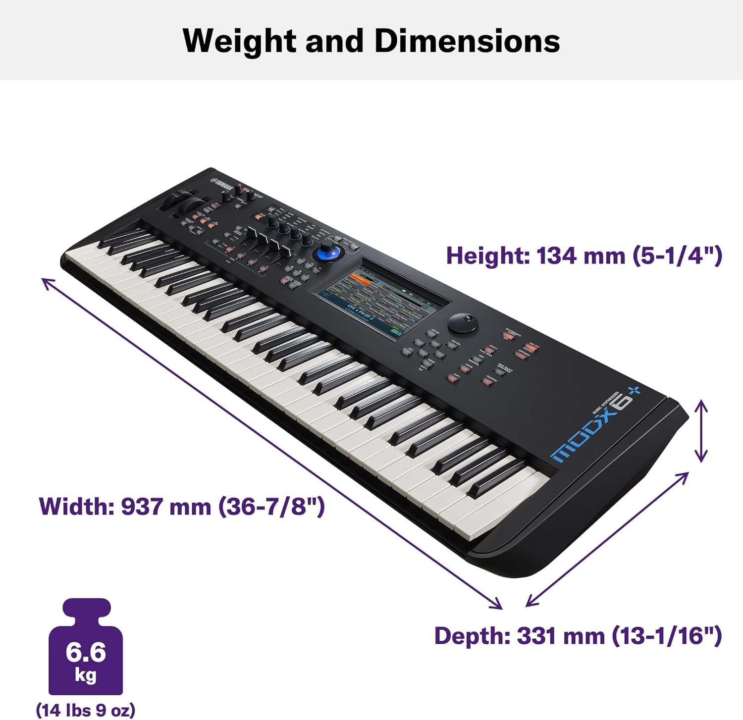 Yamaha MODX6+ 61-Key Synthesizer (Certified Refurbished)