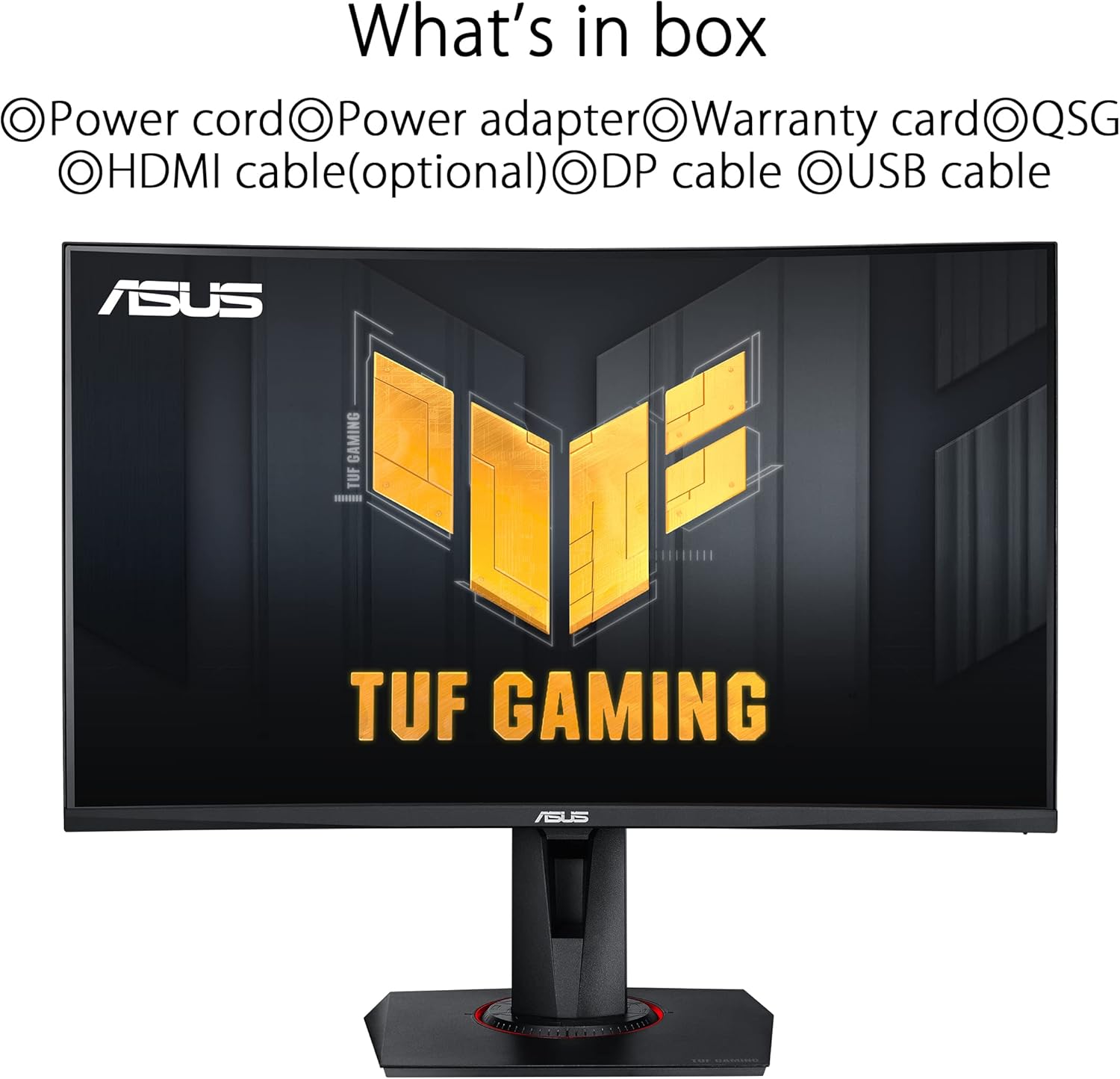 ASUS TUF VG27VQM 27" Class Full HD Curved Screen Gaming LCD Monitor (Certified Refurbished)