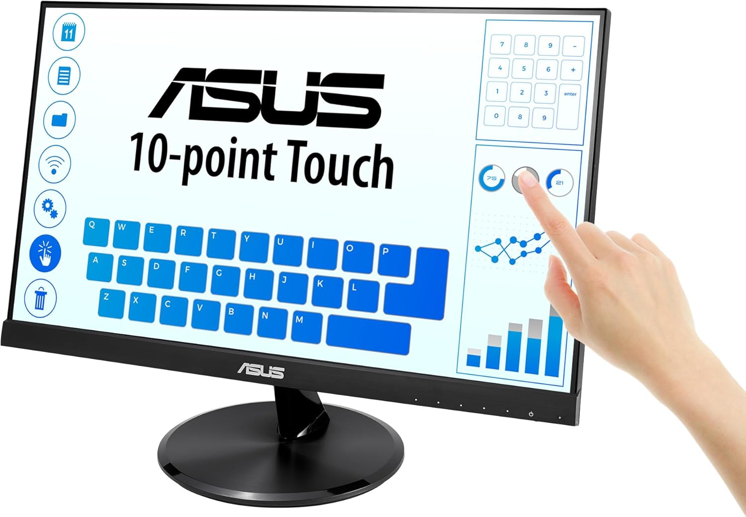 ASUS VT229H 21.5" LCD Touchscreen Monitor - 16:9 - 5 ms GTG (Certified Refurbished)