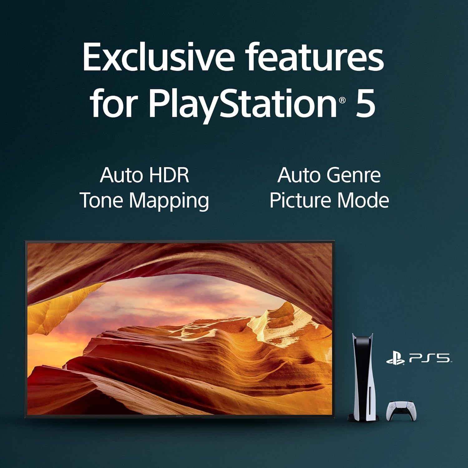 Sony 55 inch X77L LED 4K Ultra HD HDR Smart Google TV with Google Assistant and Exclusive Features for PlayStation 5 (KD55X77L) (Refurbished)