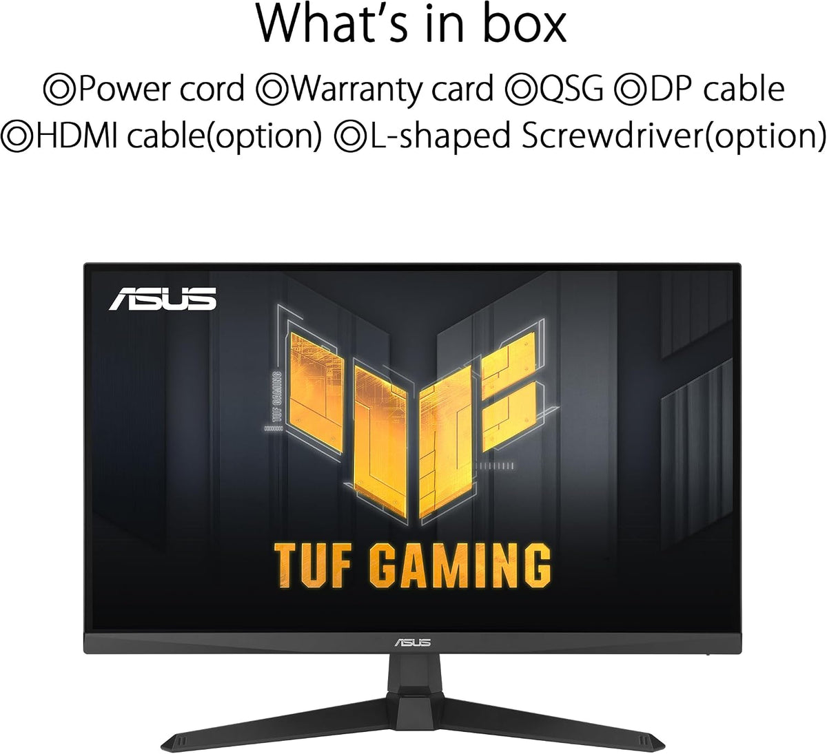 ASUS TUF Gaming 24” 1080P Gaming Monitor (VG249Q3A) - Full HD (1920 x 1080), Fast IPS, 180Hz, 1ms, FreeSync Premium (Certified Refurbished)