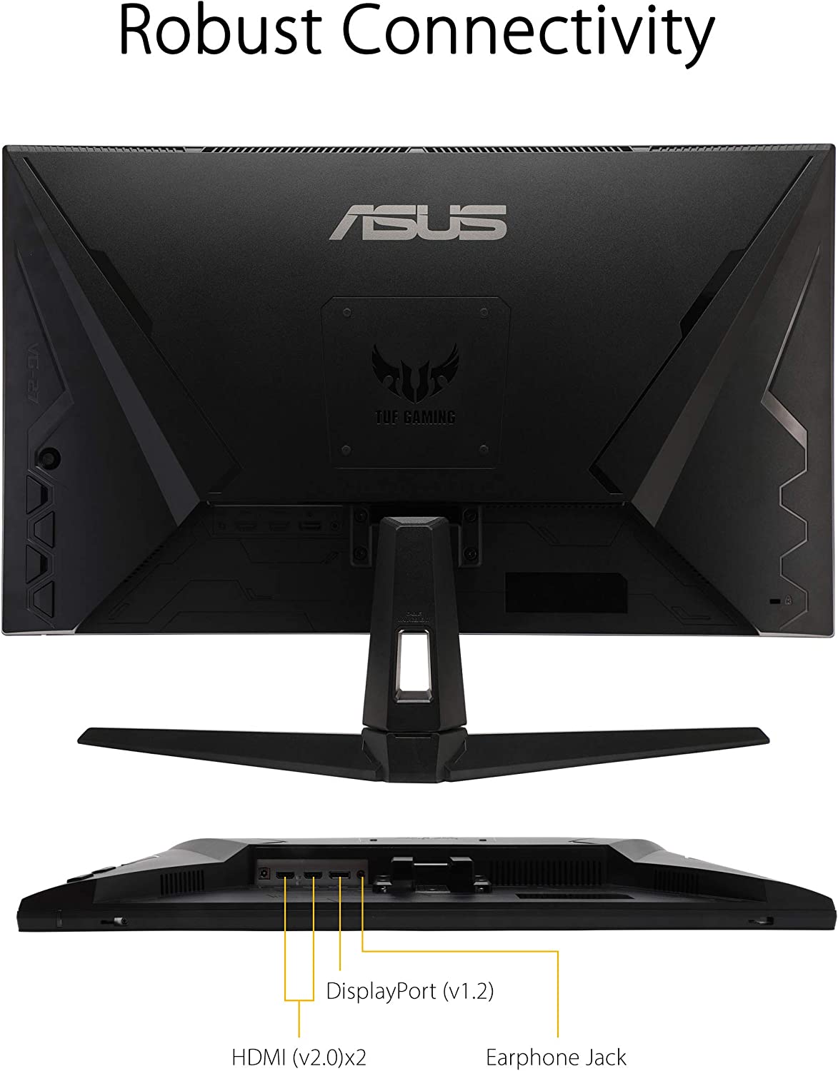 ASUS TUF Gaming VG27AQ1A Gaming Monitor – 27 inch QHD (2560 x 1440), IPS, 170Hz (Above 144Hz), 1ms MPRT, Extreme Low Motion Blur, G-SYNC Compatible, FreeSync Premium, HDR 10 (Certified Refurbished)