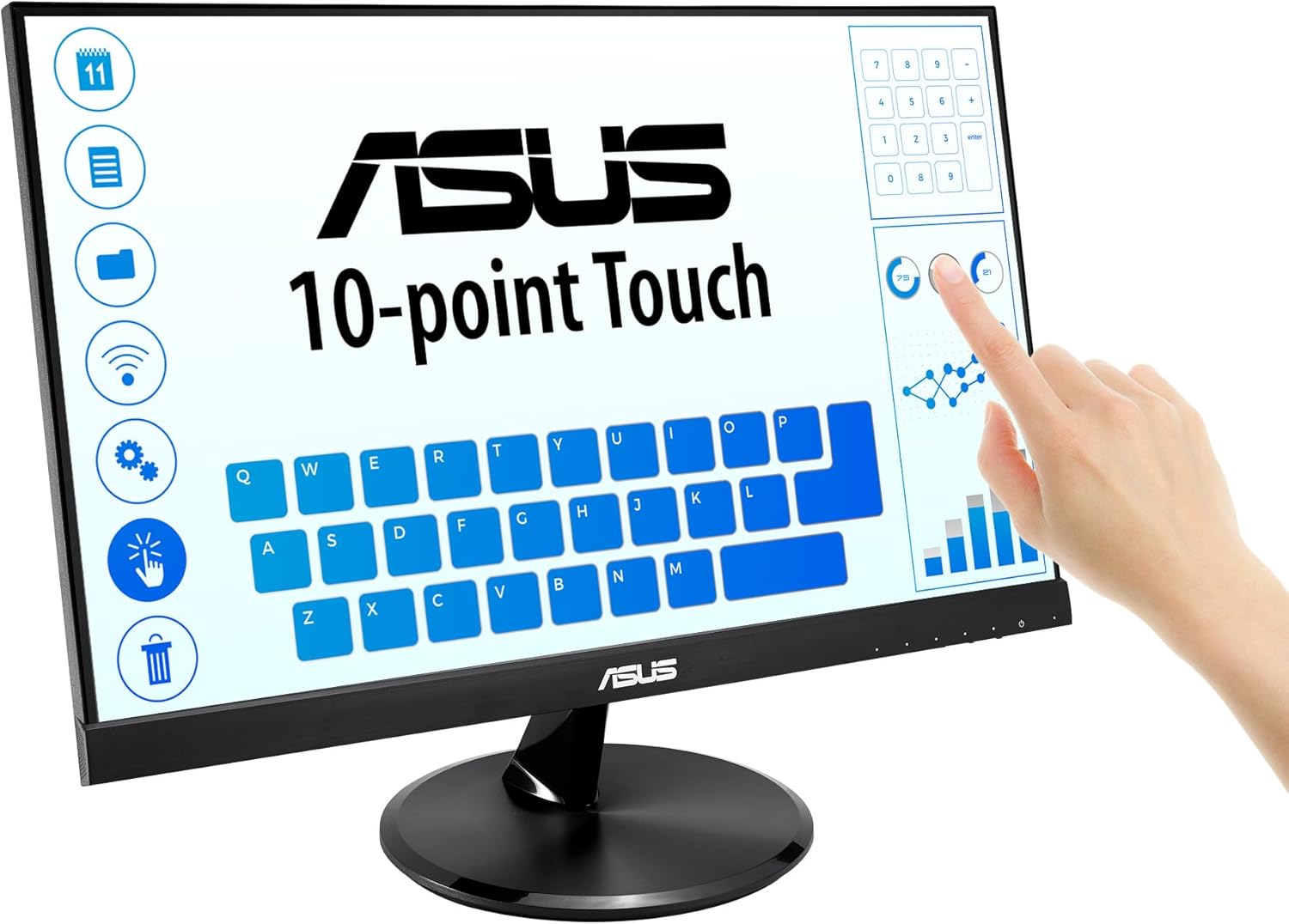 ASUS VT229H 21.5" LCD Touchscreen Monitor - 16:9 - 5 ms GTG (Certified Refurbished)