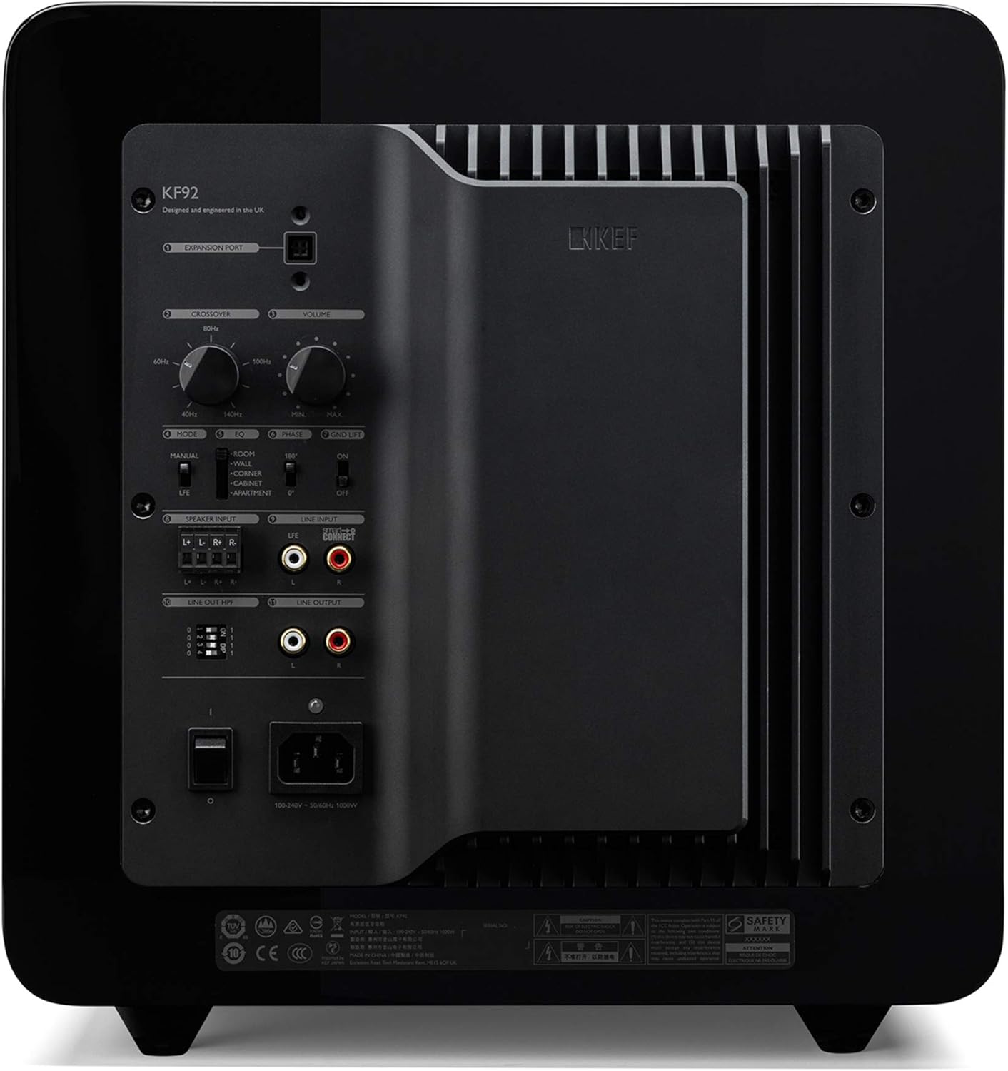 KEF KF92 1000W Subwoofer (500W x 2) Dual 9" Force Canceling with iBX (Certified Refurbished)