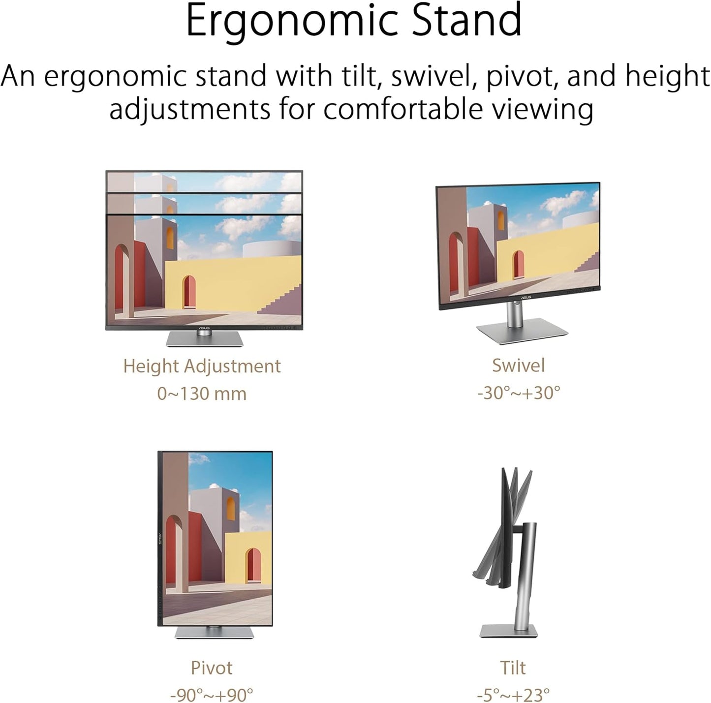 ASUS ProArt Display 24” (24.1” viewable) 16:10 HDR Professional Monitor (PA248CRV) - IPS, (1920 x 1200), 97% DCI-P3, ΔE < 2, Calman Verified, USB-C PD 96W, DisplayPort, Daisy-Chain, Height Adjustable (Certified Refurbished)