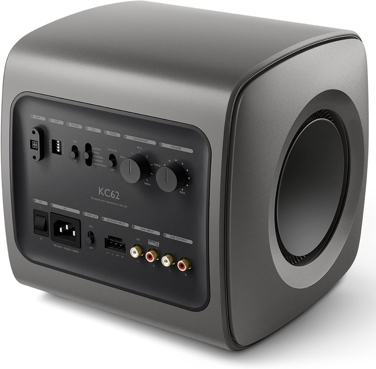 KEF KC62 1000W Subwoofer (500W x 2) Dual 6.5" Uni-Core with iBX (Certified Refurbished)