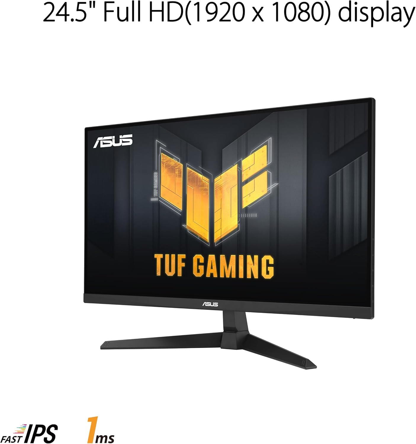 ASUS TUF Gaming 25” (24.5 inch viewable) 1080P Gaming Monitor (VG259Q3A) – Full HD, 180Hz, 1ms, Fast IPS, Extreme Low Motion Blur, FreeSync, Variable Overdrive, Speakers, 99% sRGB, Shadow Boost (Certified Refurbished)
