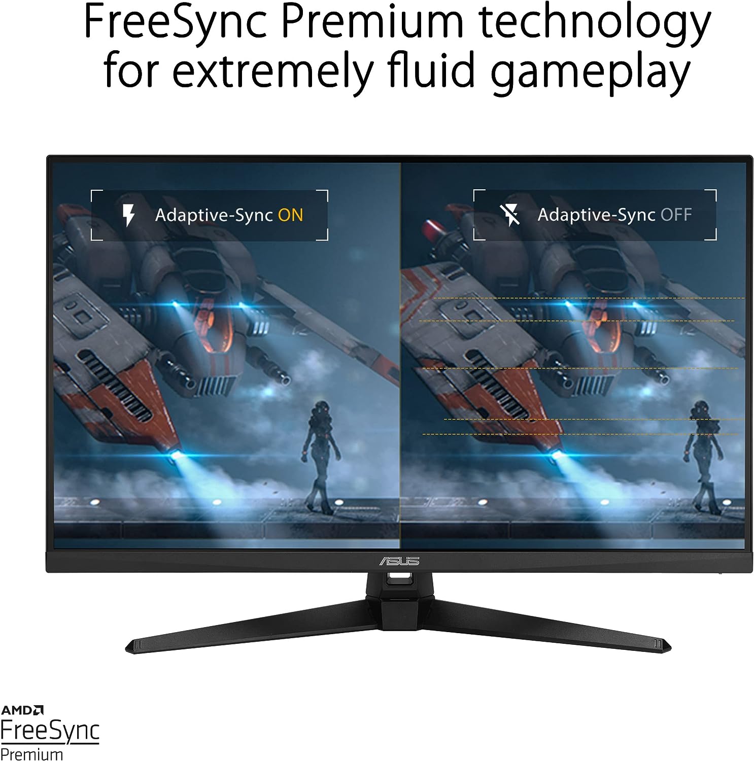 ASUS TUF Gaming 31.5” 1440P HDR Monitor (VG32AQA1A) - QHD (2560 x 1440), 170Hz, 1ms, Extreme Low Motion Blur, FreeSync Premium, DisplayPort, HDMI, HDR-10, Shadow Boost, VESA Wall Mountable (Certified Refurbished)