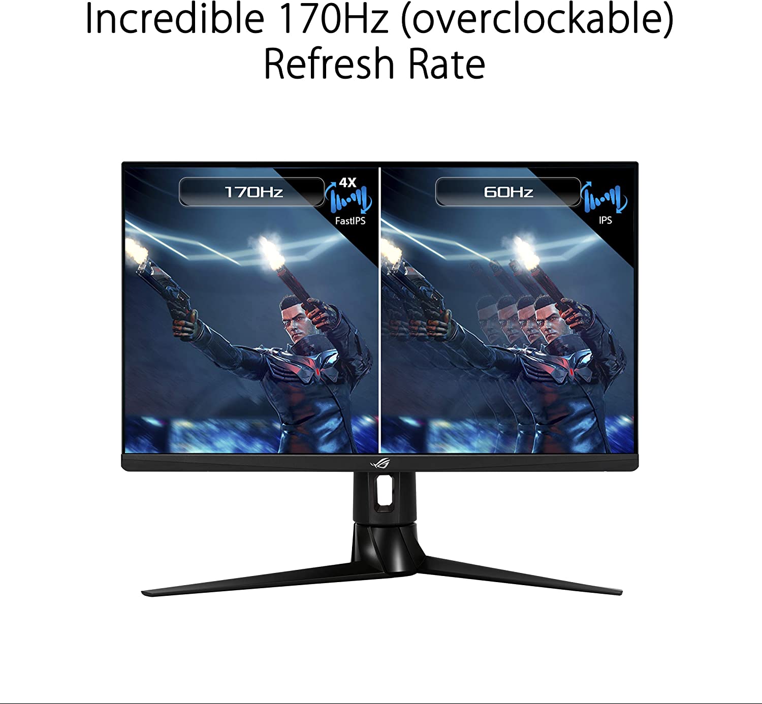 ASUS ROG Strix XG27AQ 27” HDR Gaming Monitor, 1440P WQHD (2560 x 1440), Fast IPS, 170Hz, 1ms, G-SYNC Compatible, Extreme Low Motion Blur Sync, Eye Care, HDMI DisplayPort USB 3.0 Hub, DisplayHDR 400 (Certified Refurbished)