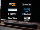 Yamaha YAS-209 Sound Bar for TV with External Wireless Subwoofer, Built-In Bluetooth, Alexa Voice Control (Certified Refurbished)