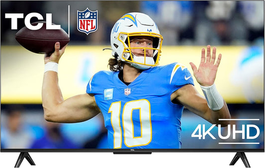 TCL 43-Inch Class S4 4K LED Smart TV with Google TV (43S450G-CA, 2023 Model), Dolby Vision, HDR Pro, Dolby Atmos, Google Assistant Built-in, Voice Remote, Works with Alexa, Streaming UHD Television (Refurbished)