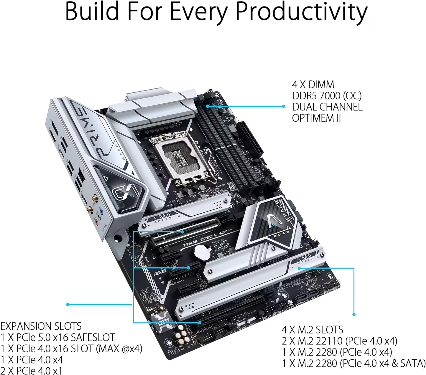ASUS Prime Z790-A WiFi 6E LGA 1700(Intel 13th&12th) ATX Motherboard (Certified Refurbished)