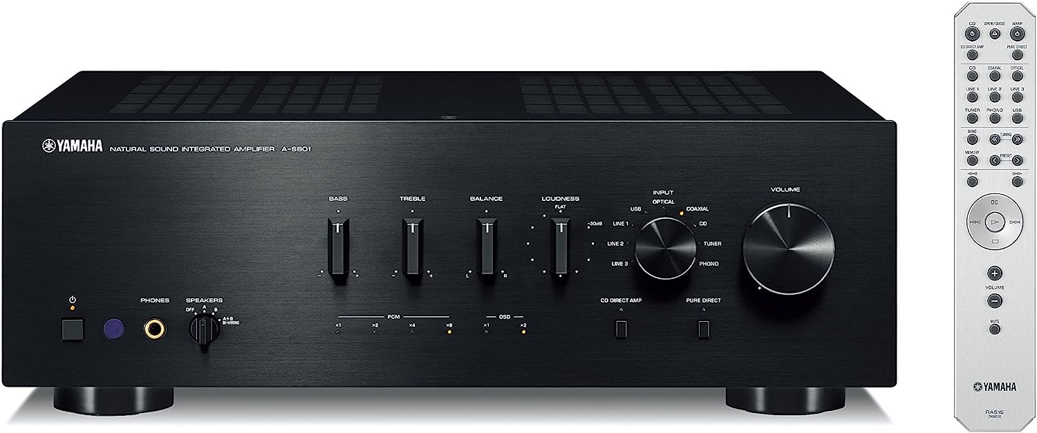 Yamaha A-S801 Stereo Integrated Amplifier with built-in DAC (Certified Refurbished)
