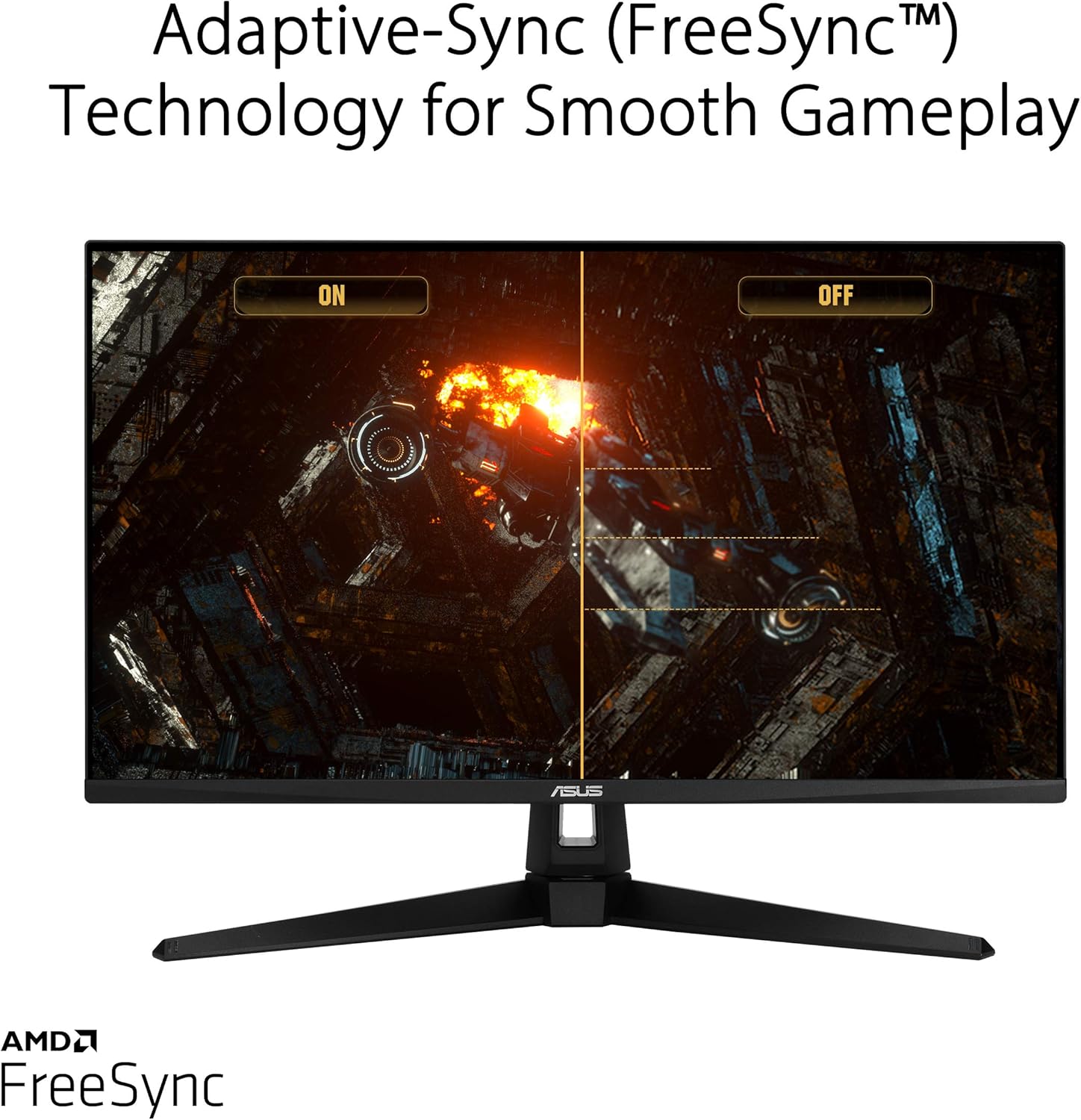 ASUS TUF Gaming VG289Q1A 28 inch HDR Monitor, 4K UHD (3840 x 2160), IPS, Adaptive-Sync/FreeSync, Eye Care, DisplayPort HDMI, DCI-P3 HDR 10, Shadow Boost (Certified Refurbished)