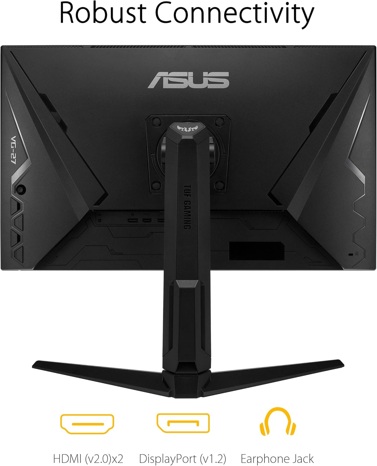 ASUS TUF Gaming VG279QL1A 27” HDR Gaming Monitor, 1080P Full HD, 165Hz (Supports 144Hz), IPS, 1ms, FreeSync Premium, DisplayHDR 400, Extreme Low Motion Blur, Eye Care, HDMI DisplayPort(Certified Refurbished)