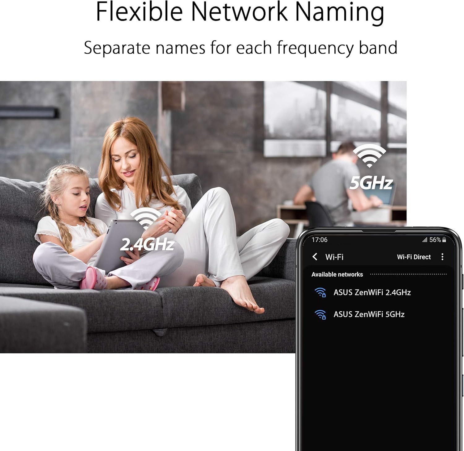 ASUS ZenWiFi AX Mini (XD5) Tri-Band Whole Home Mesh WiFi System WiFi 6, 802.11ax, up to 3500 sq ft & 25+ Devices, AiMesh, Lifetime Free Internet Security, Parental Controls, Easy Setup (Certified Refurbished)