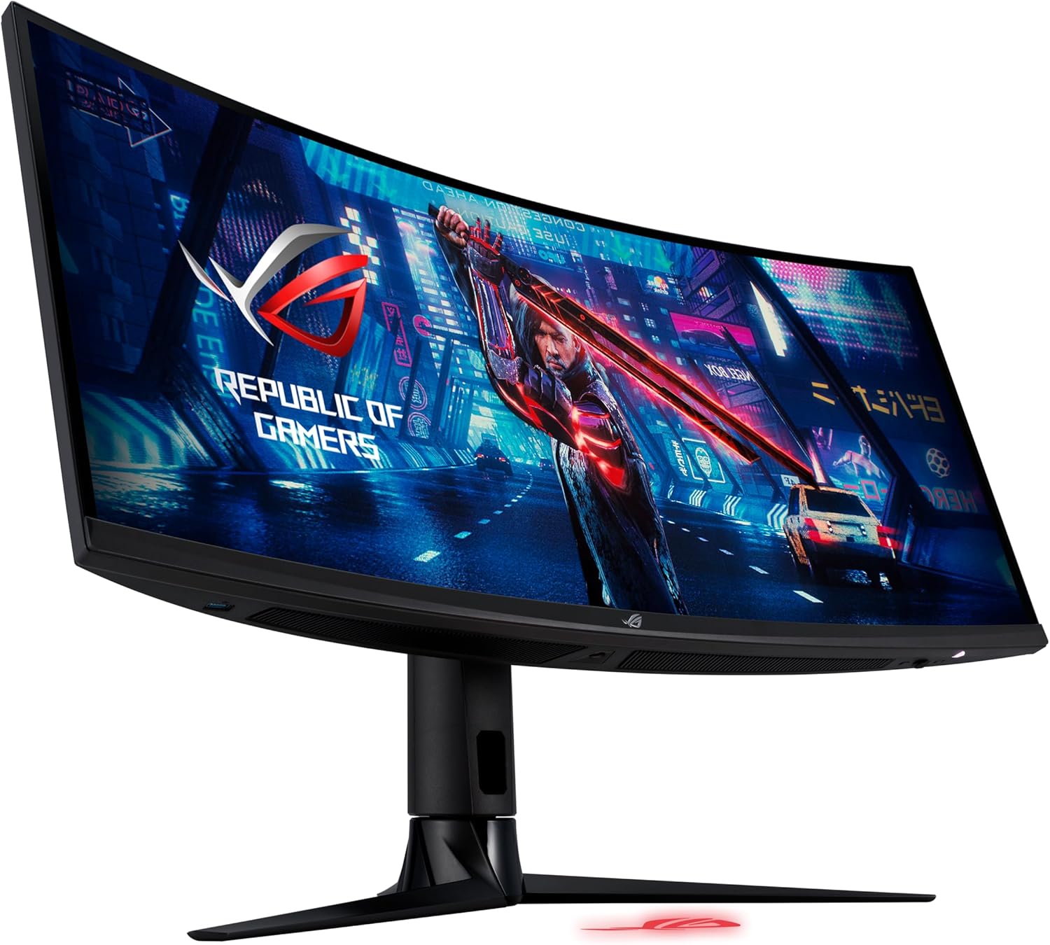 ASUS ROG Strix 34” Ultra-Wide Gaming Monitor (XG349C) - UWQHD (3440 x 1440), 180Hz, 1ms, Extreme Low Motion Blur Sync, 135% sRGB, G-SYNC, HDR 400, Eye Care, USB-C, DisplayPort, HDMI (Certified Refurbished)