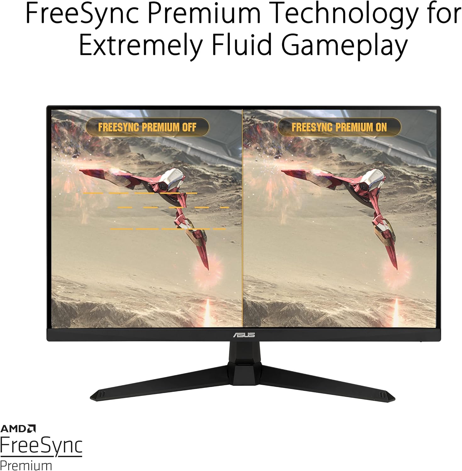 ASUS TUF Gaming 27” 1080P Gaming Monitor (VG277Q1A) - Full HD, 165Hz (Supports 144Hz), 1ms, Extreme Low Motion Blur, FreeSync Premium, Shadow Boost, Eye Care, HDMI, DisplayPort, Tilt Adjustable (Certified Refurbished)