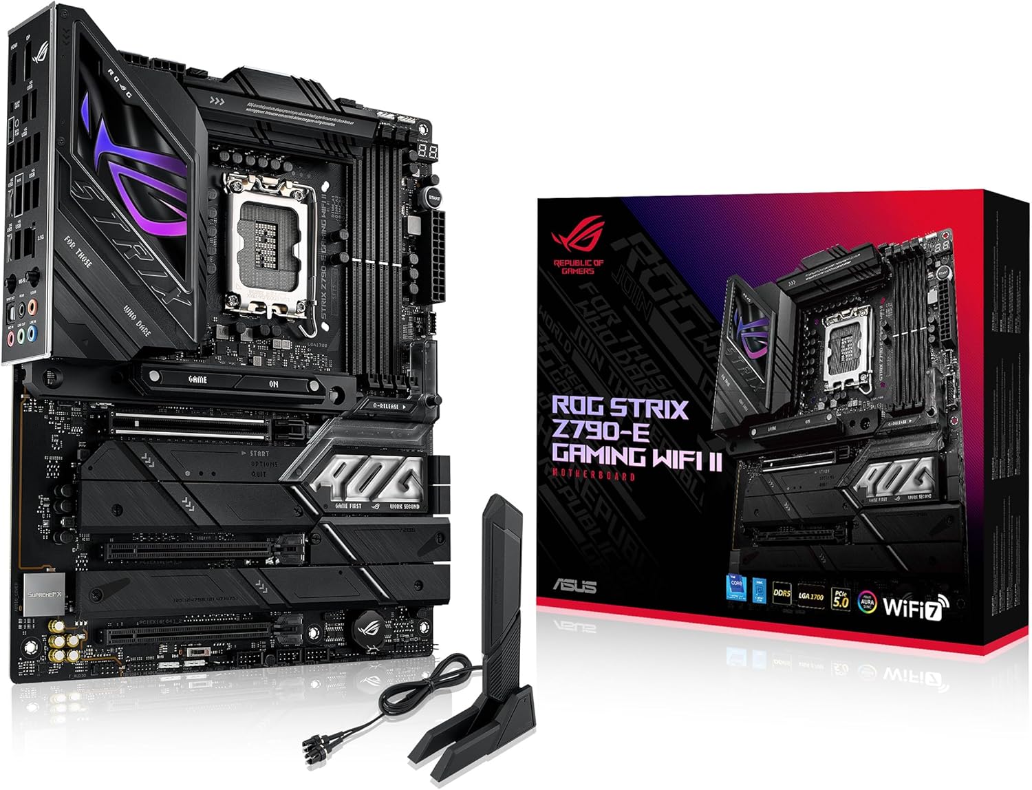 ASUS ROG Strix Z790-E Gaming WiFi II LGA 1700(Intel® 14th & 13th & 12th Gen) ATX Gaming Motherboard (Certified Refurbished)