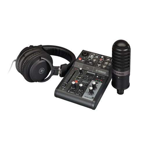 【美品】YAMAHA AG03MK2（ブラック） Yamaha AG03MK2 LSPK Black – Live Streaming Pack (Open Box)