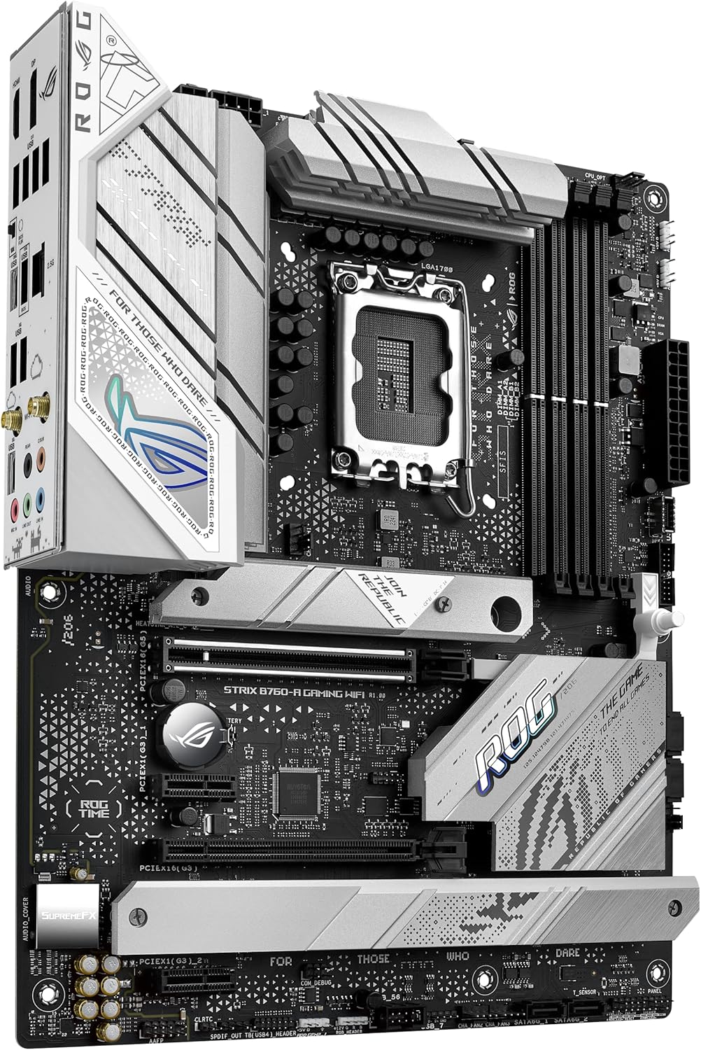 ASUS ROG Strix B760-A Gaming WiFi Intel® B760 (13th and 12th Gen) LGA 1700 White ATX Motherboard (Certified Refurbished)
