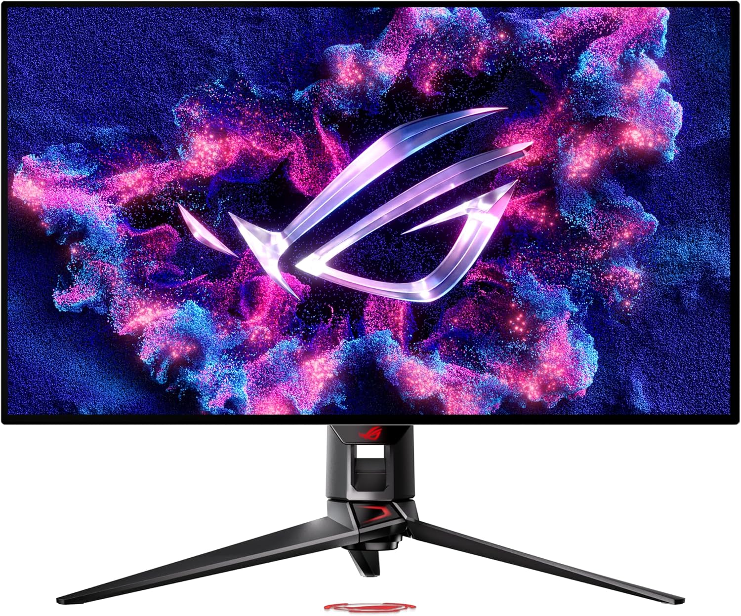 ASUS ROG Swift 32” 4K OLED Gaming Monitor (PG32UCDP) - WOLED, Dual Mode (4K 240Hz, FHD 480Hz), 0.03ms, G-SYNC Compatible, Custom Heatsink, AI Gaming, 99% DCI-P3,True 10-bit, USB-C 90W (Certified Refurbished)
