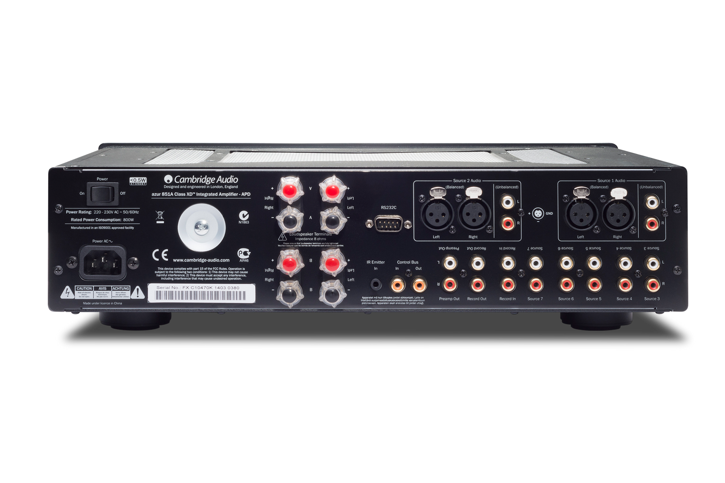 Cambridge Audio Azur 851A Integrated Class XD Amplifier (AZUR851AB) (Refurbished)