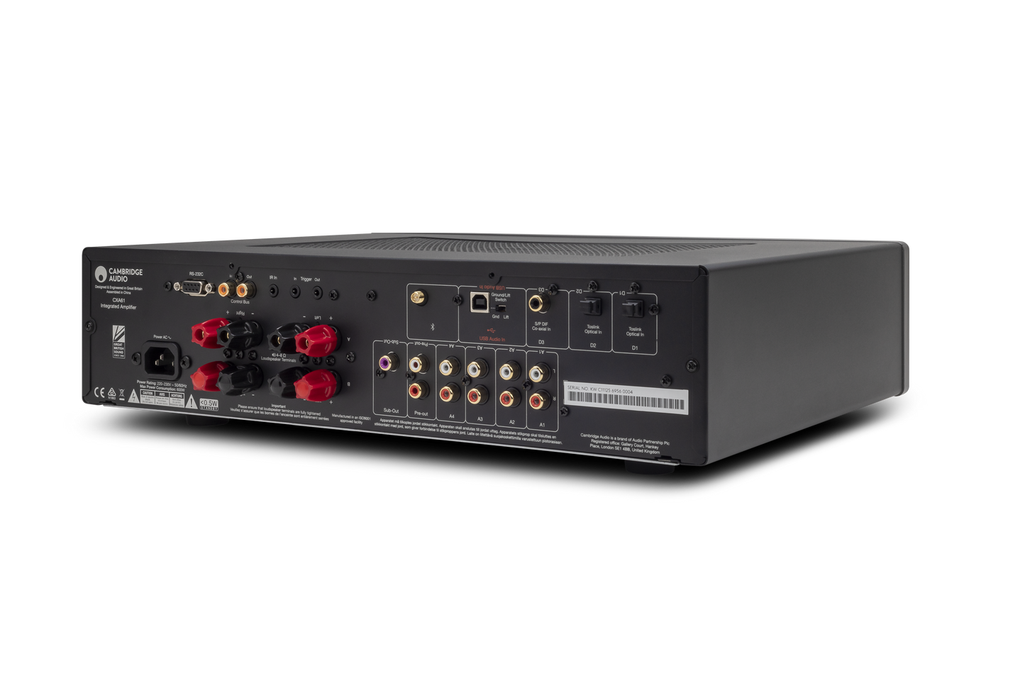 Cambridge Audio CXA61 Integrated Stereo Amplifier (Certified Refurbished)