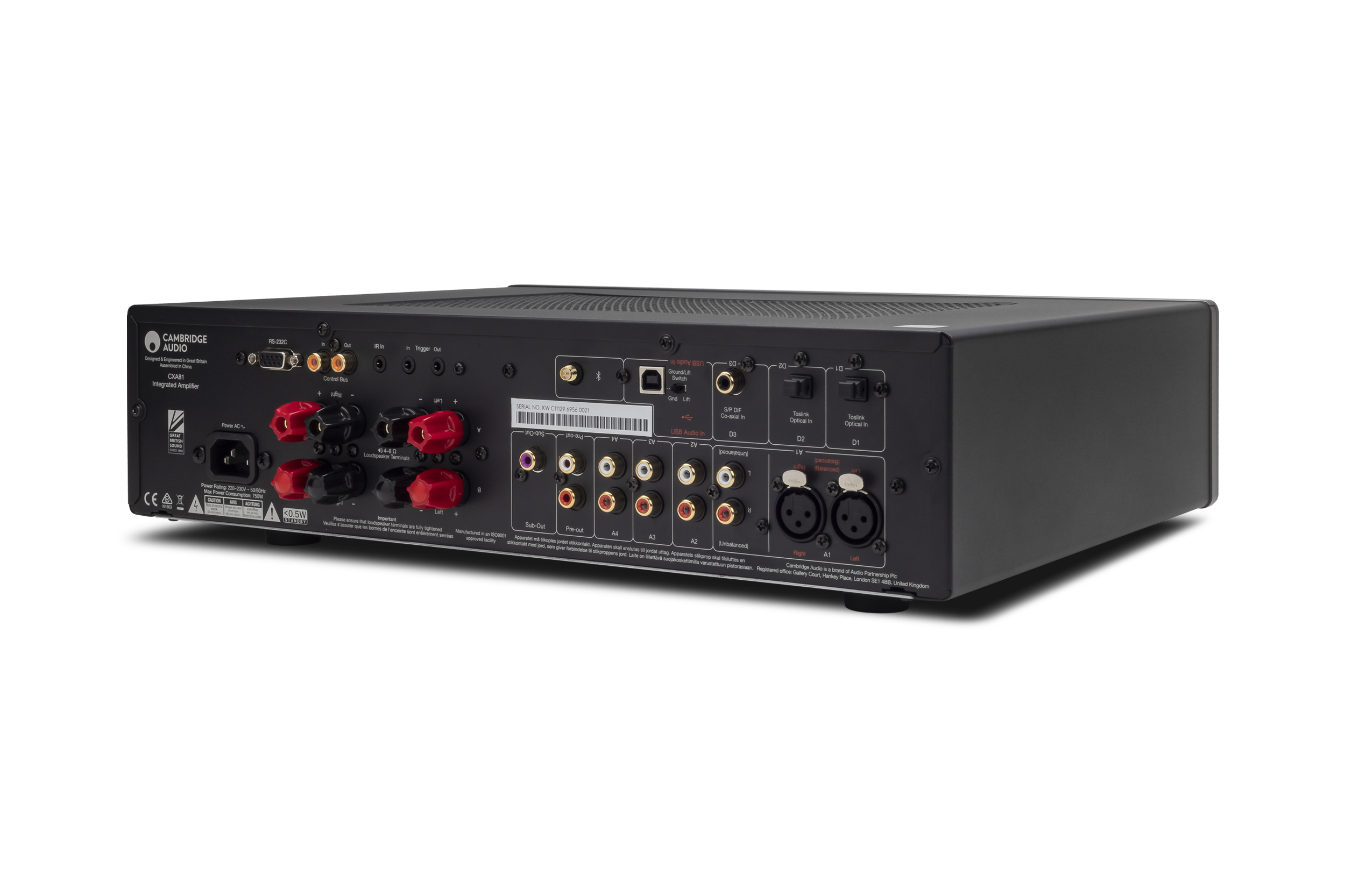 Cambridge Audio CXA81 Stereo Integrated Amplifier (Certified Refurbished)