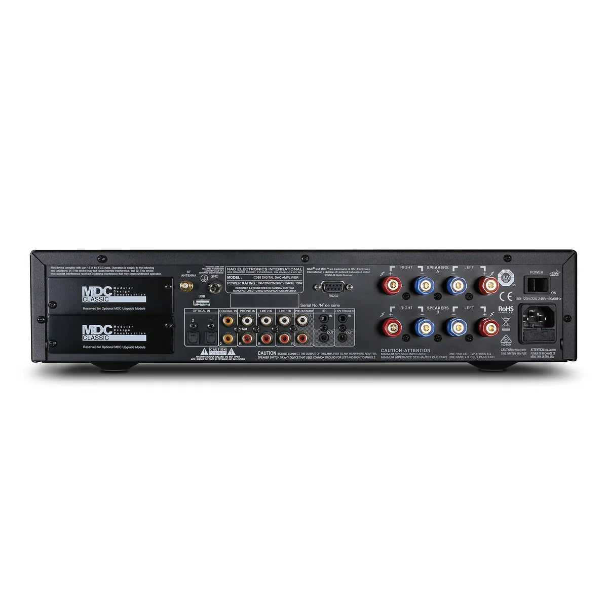 NAD C368 Hybrid Digital DAC Amplifier (Certified Refurbished)