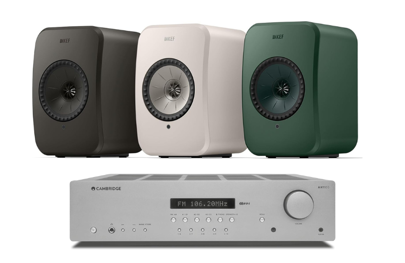 Cambridge Audio AXR100 + KEF LSX II LT Pair Bundle (Certified Refurbished)