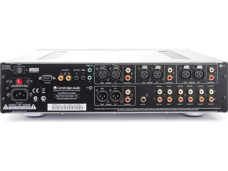 Cambridge Audio Azur 851E Stereo Preamplifier - Silver (Certified Refurbished)