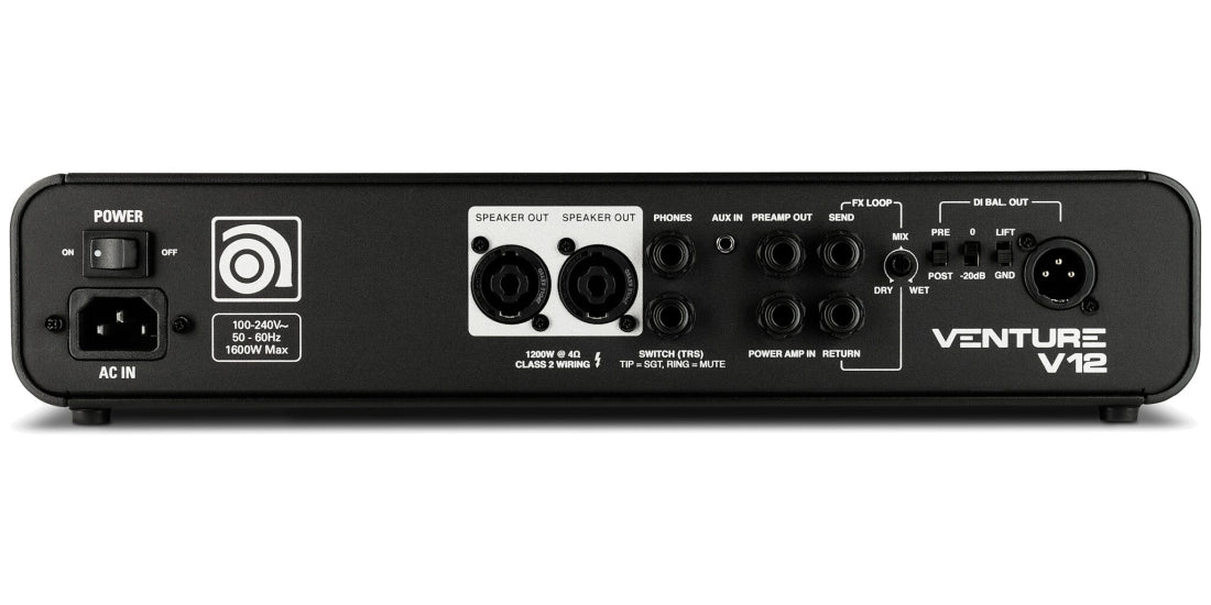 Ampeg Venture V12 Compact Bass Head (Certified Refurbished)