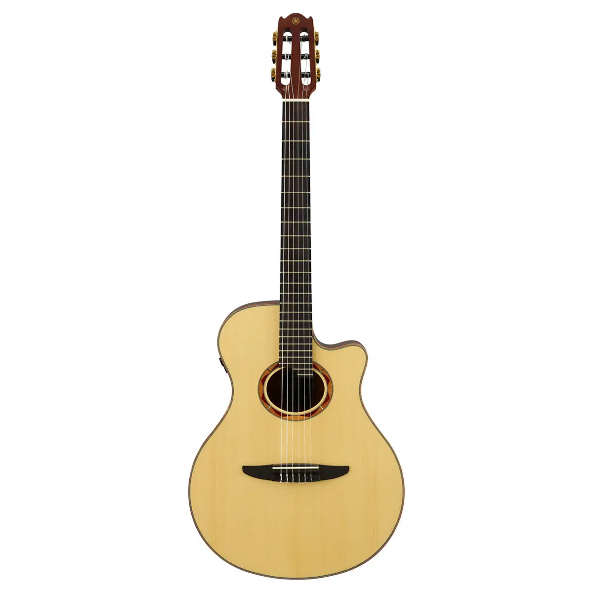 Yamaha NTX5 Natural Cutaway Body All-Solid Acoustic-Electric Nylon-String Guitar (Certified Refurbished)